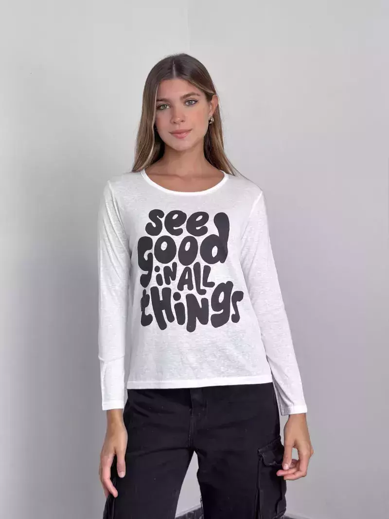 Remera manga larga See good