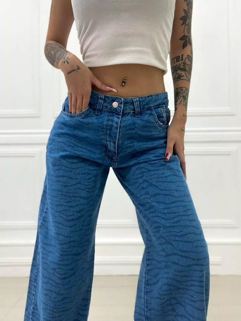 Jean Wide Leg ZEBRA