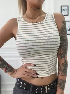 Musculosa Rayada Delgado de Morley, foto 4 de 10