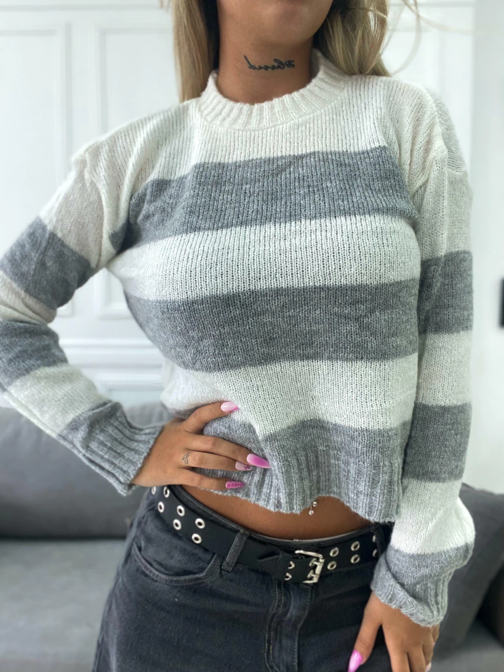 Sweater DOSTINA Combinado Rayado