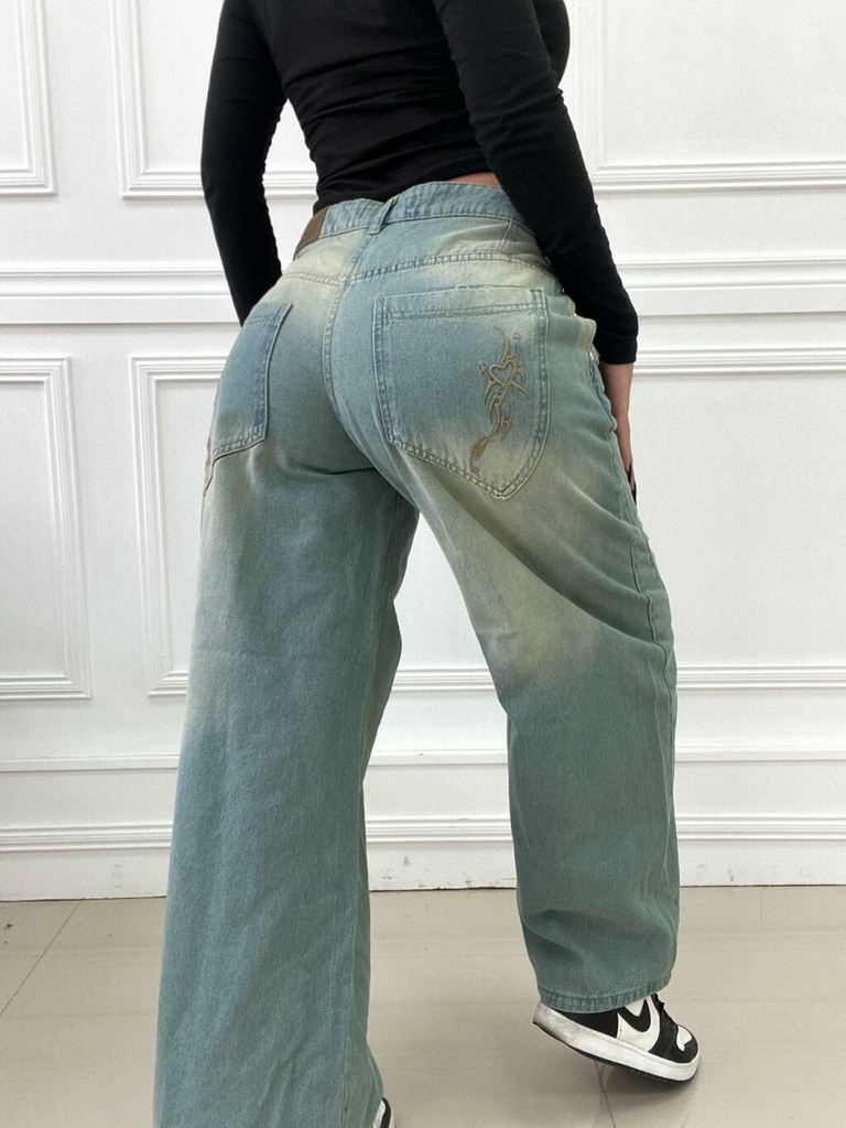 Jean Bordado HADLEY Wide leg