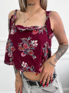 Blusa Floreada con tiras Ajustables, foto 3 de 3