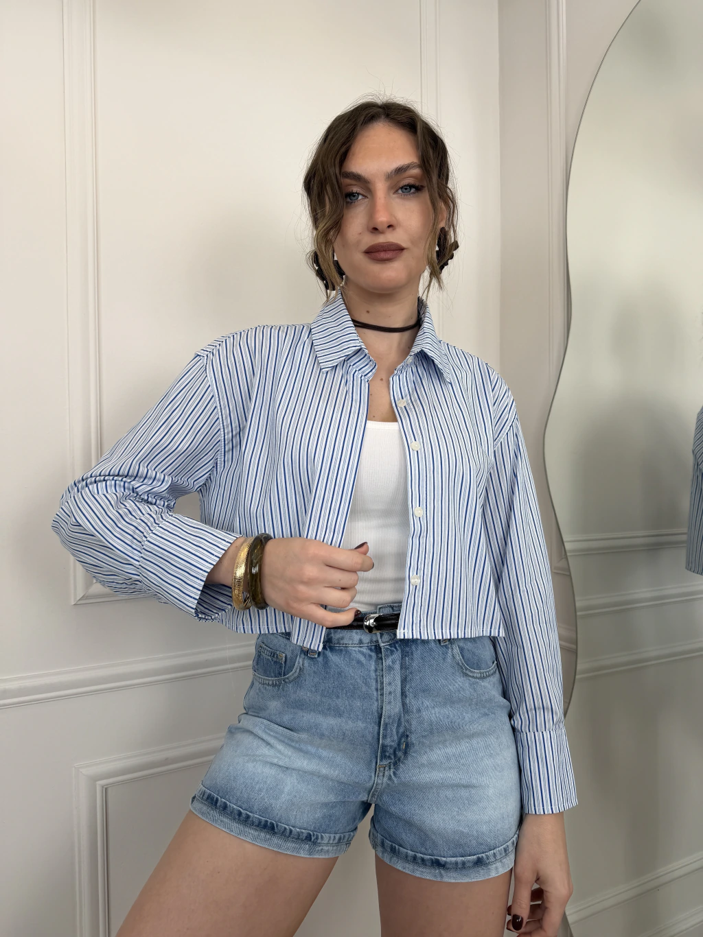 Camisa Crop Gadea