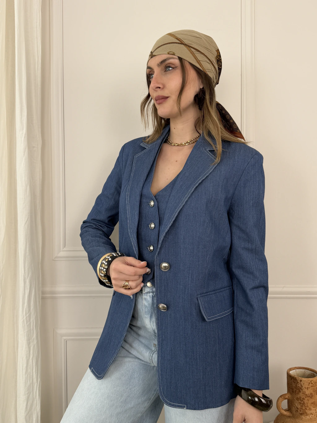 Blazer Ornella Light Blue Deluxe