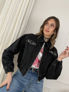 Bomber Denim Saige Black, foto 3 de 15