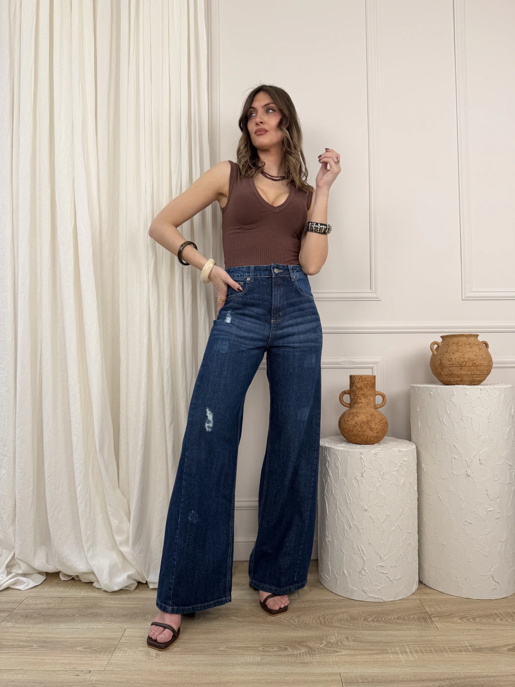 Jeans Baggy Ange Blue