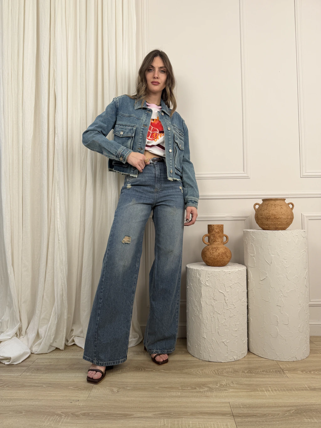 Jeans Baggy Olivia Light Blue