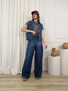 Jeans Super Wide Leg Kendall Blue, foto 1 de 21