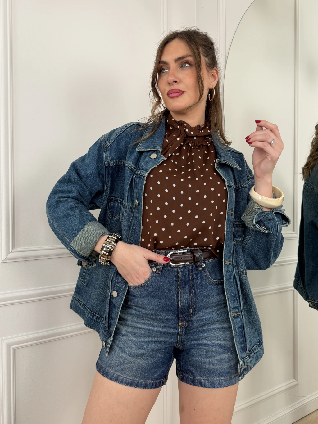 Short Mom Peggy Light Blue