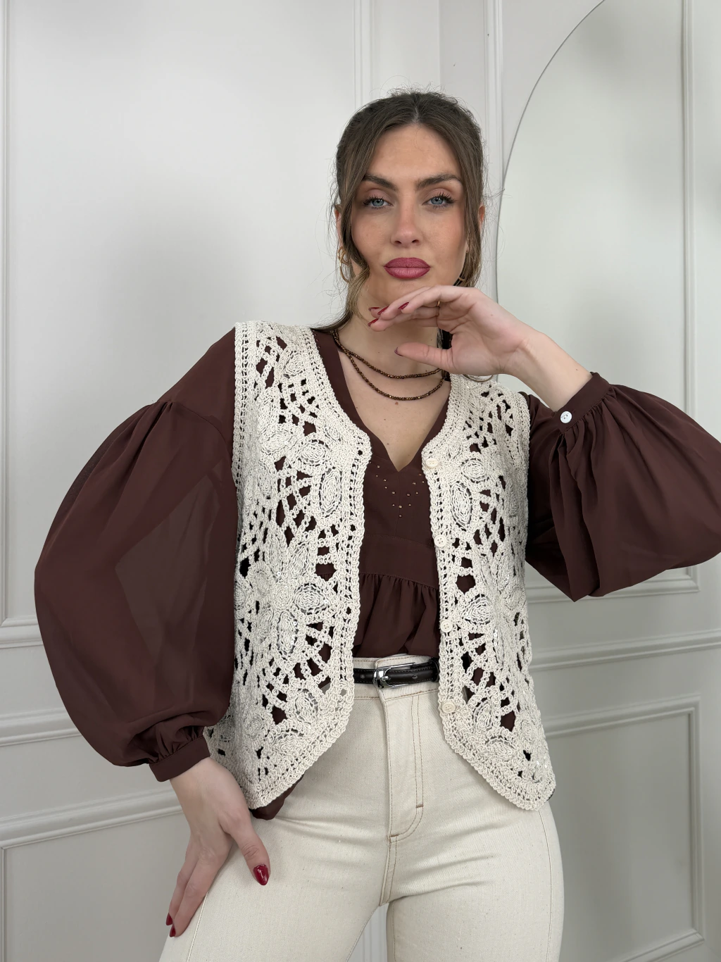 Chaleco Henley