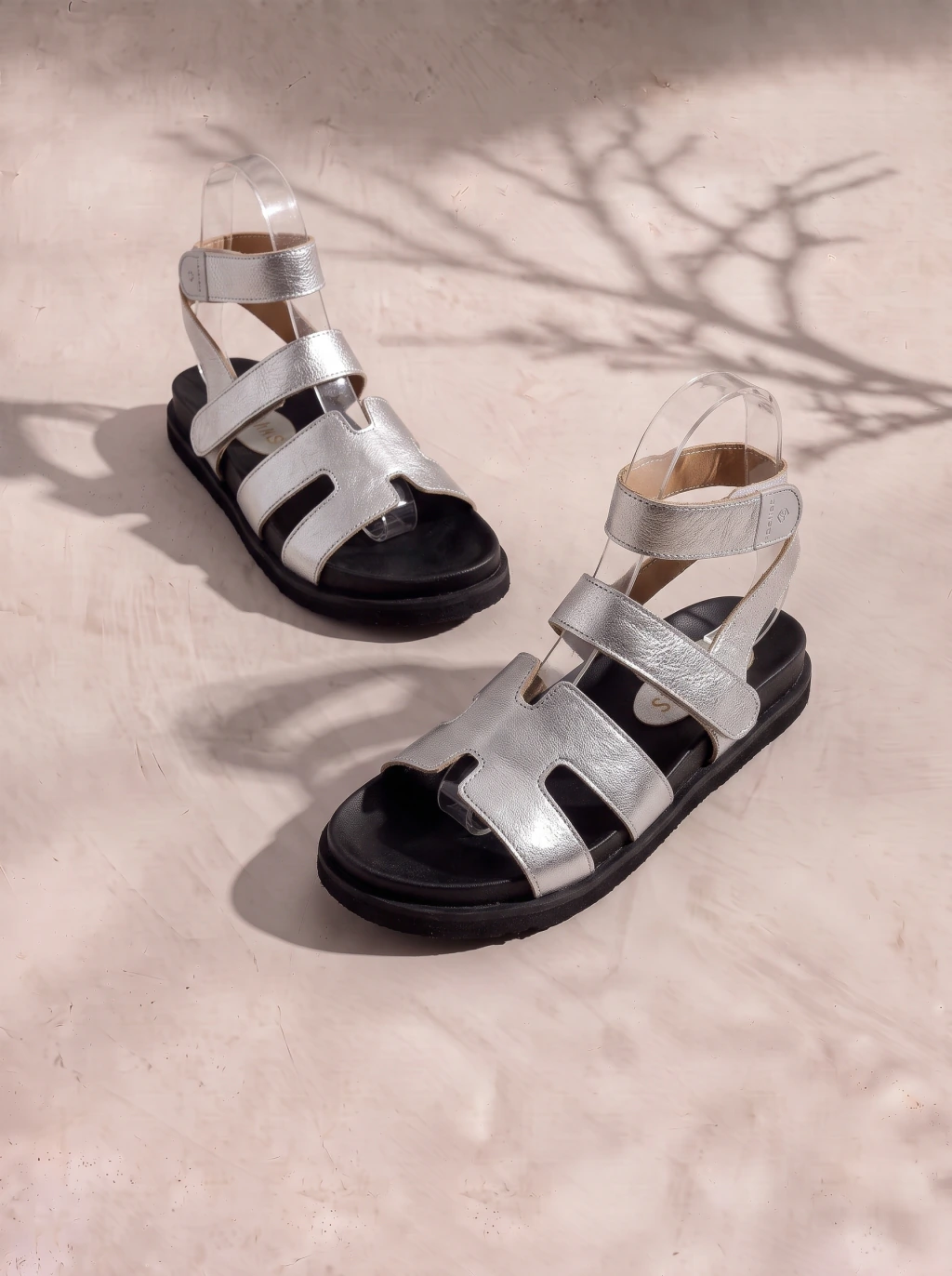Sandalia Barcelona Plata HEYAS