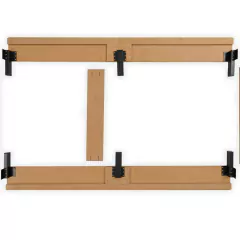 Base Sommier Springwall Easy Bed 080x190 1 Plaza Para Armar Color Marrón, foto 3 de 7