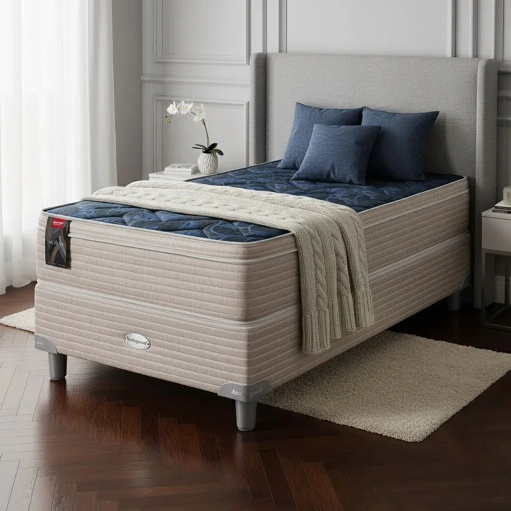 Sommier y Colchón Resortes Springwall MCB 115 Euro Pillow 080x190 1 Plaza