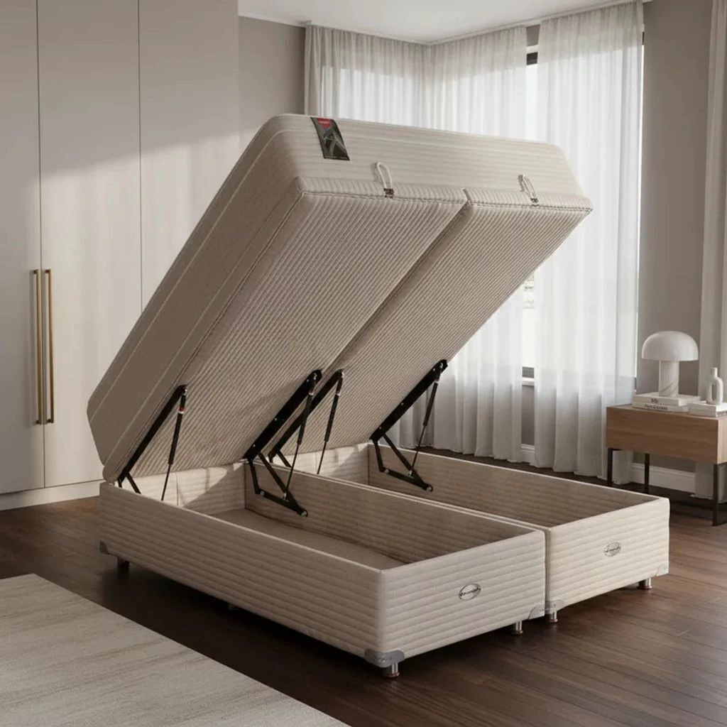 Sommier Baulera Roomy y Colchón Springwall MCB 115 Euro Pillow 180x200 King