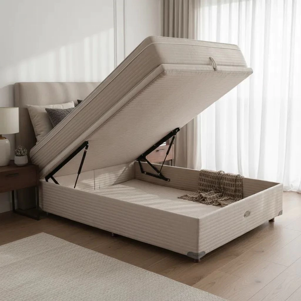 Sommier Baulera Roomy y Colchón Espuma Springwall MULTIX 140x190 2 Plazas