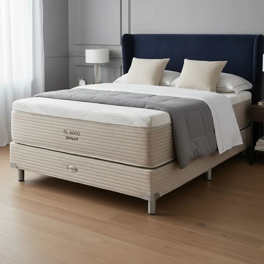 Sommier y Colchón Resortes Springwall SL 6000 Seaqual 140x190 2 Plazas