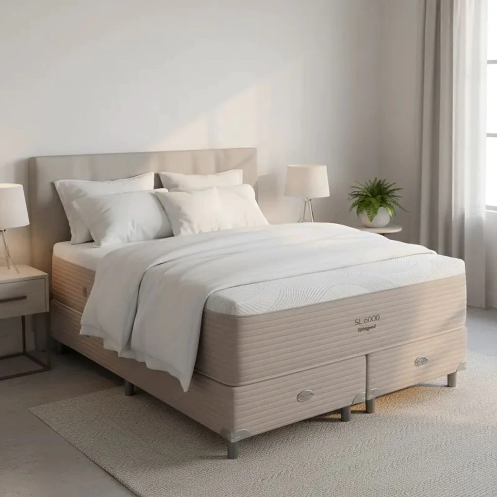 Sommier y Colchón Resortes Springwall SL 6000 Seaqual 180x200 King