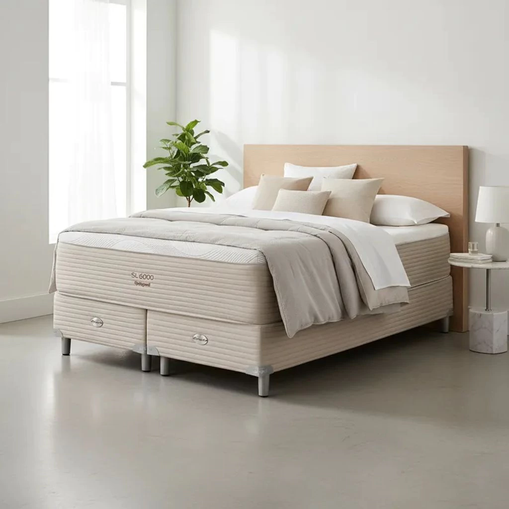 Sommier y Colchón Resortes Springwall SL 6000 Seaqual 200x200 King