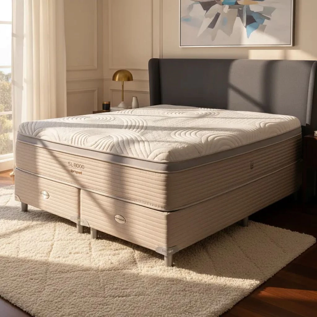 Sommier y Colchón Resortes Springwall SL 8000 Viscoelástica 180x200 King