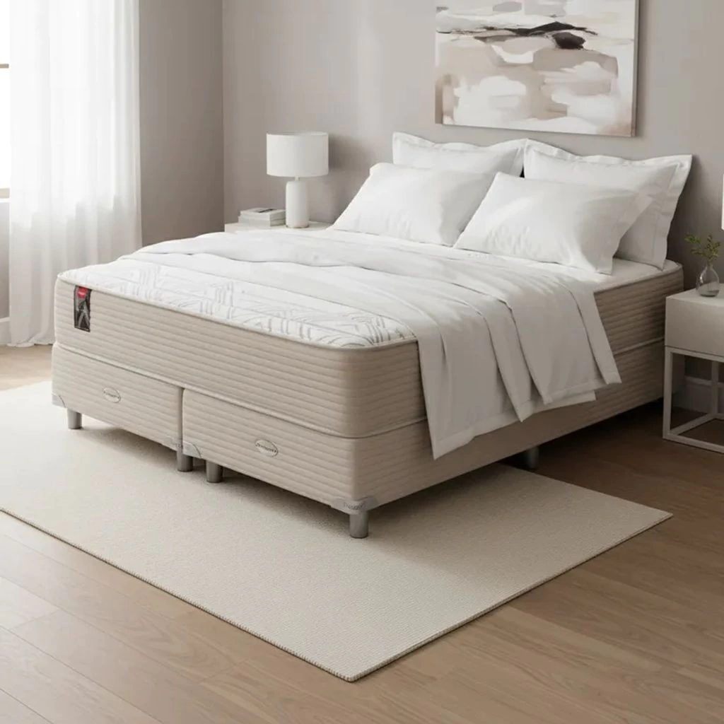 Sommier y Colchón Resortes Springwall BL 700 Refuerzo Lumbar 180x200 King