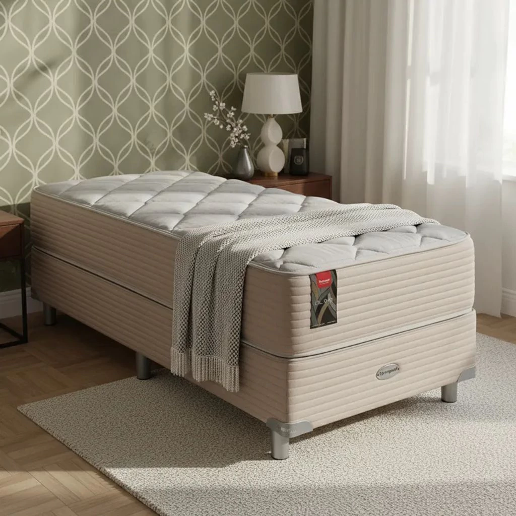 Sommier y Colchón Resortes Springwall BL 910 Pocket 080x190 1 Plaza