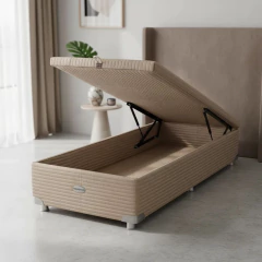 Sommier Roomy Springwall Linea 25 100x200 Baulera 1 1/2 Plazas, foto 3 de 9