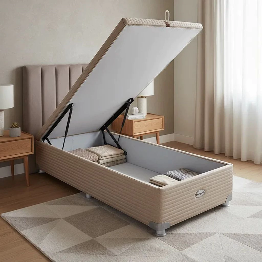 Sommier Roomy Springwall Linea 25 100x200 Baulera 1 1/2 Plazas