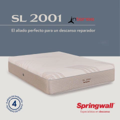 Colchón Resortes Springwall SL 2001 Antiestres 080x190 1 Plaza, foto 4 de 8