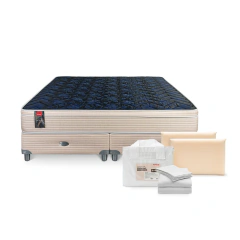 Combo Sommier MCB 115 160X200+ Almohadas Memory Nova + Sabanas Queen, foto 2 de 10