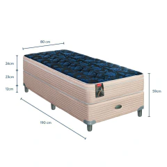 Sommier y Colchón Resortes Springwall MCB 115 Euro Pillow 080x190 1 Plaza, foto 4 de 4
