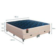 Sommier y Colchón Resortes Springwall MCB 115 Euro Pillow 180x200 King, foto 4 de 5