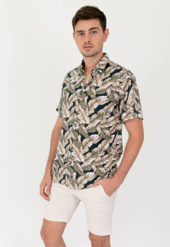 Camisa Manga Corta Fibrana Clasica Plumas, foto 2 de 5