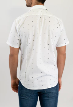 Camisa Manga Corta Slim Fit Blanco Fant, foto 3 de 3