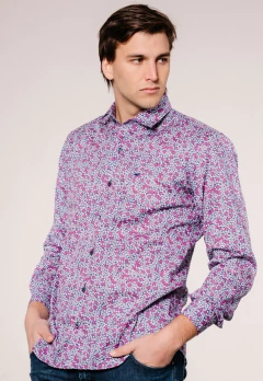 Camisa Corte Ejecutivo Flores 1628, foto 2 de 6