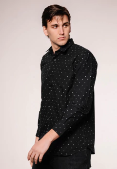 Camisa Corte Clasico Negro COP 1606, foto 1 de 5