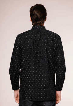 Camisa Corte Clasico Negro COP 1606, foto 4 de 5