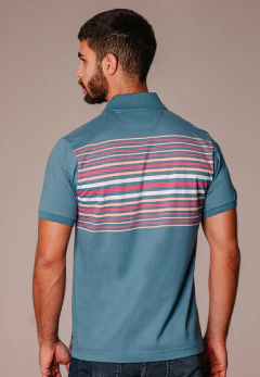 Chomba Jersey Rayada Azul Grisáceo Rvar3, foto 4 de 5