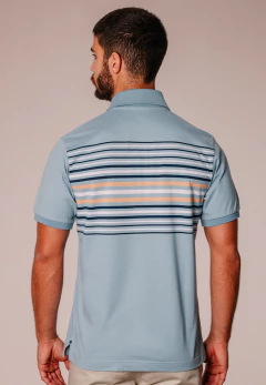 Chomba Jersey Rayada Celeste Rvar1, foto 4 de 5