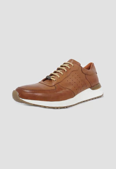 Zapatilla Cuero Lisa Suela, foto 1 de 3