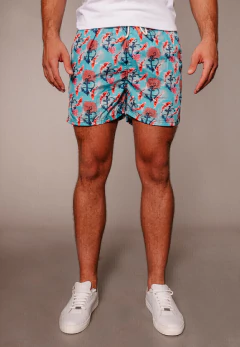 Shorts Baño Pez Koi Celeste, foto 2 de 6