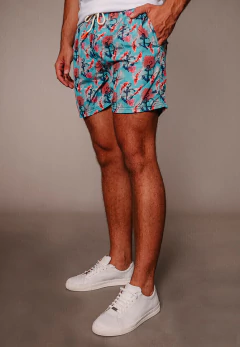 Shorts Baño Pez Koi Celeste, foto 3 de 6