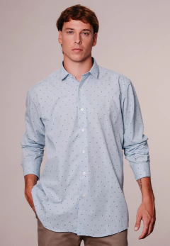 Camisa Corte Clasico Celeste Cop 1641, foto 1 de 4