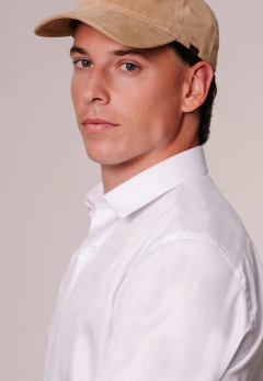 Camisa Corte Clasico Lisa Blanco 1646, foto 4 de 4