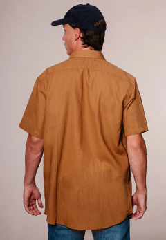 Camisa Corte Clasico MC Tostado, foto 3 de 4