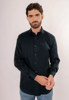 Camisa Corte Clasico Lisa Marino 1661, foto 1 de 4