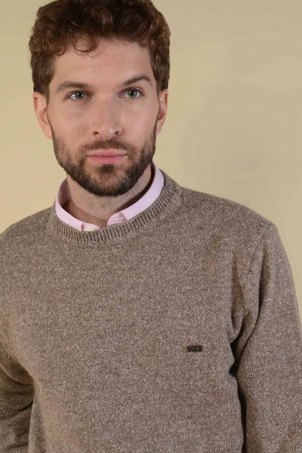 Sweater Base Pelo de llama Marron
