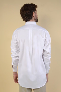 Camisa Corte Básico Lisa Blanco 1616, foto 3 de 4