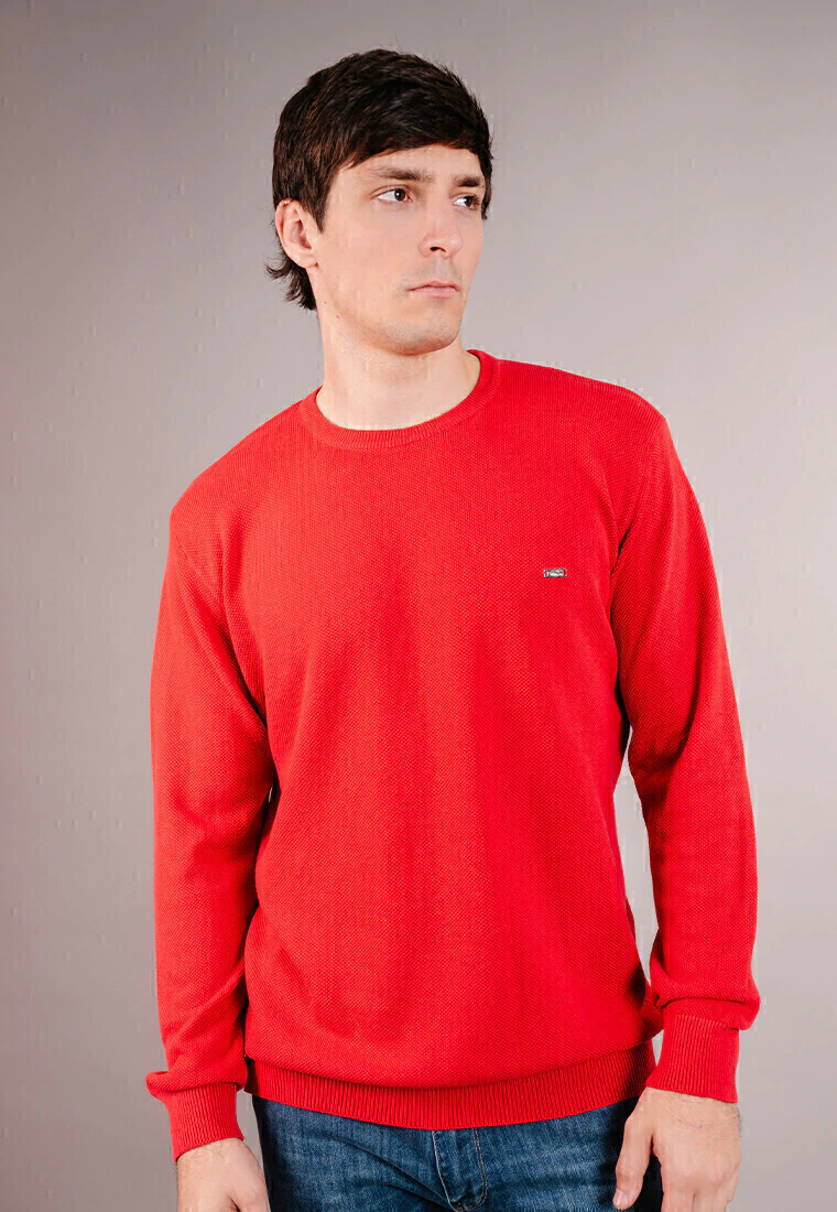 Sweater Punto Pique Rojo