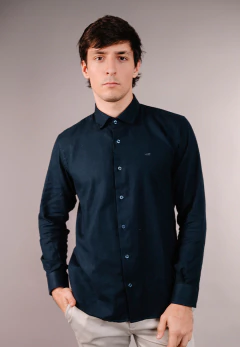 Camisa Corte Ejecutivo Lisa Marino 1698, foto 1 de 4