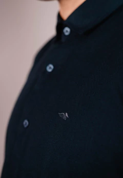 Camisa Corte Ejecutivo Lisa Marino 1698, foto 2 de 4